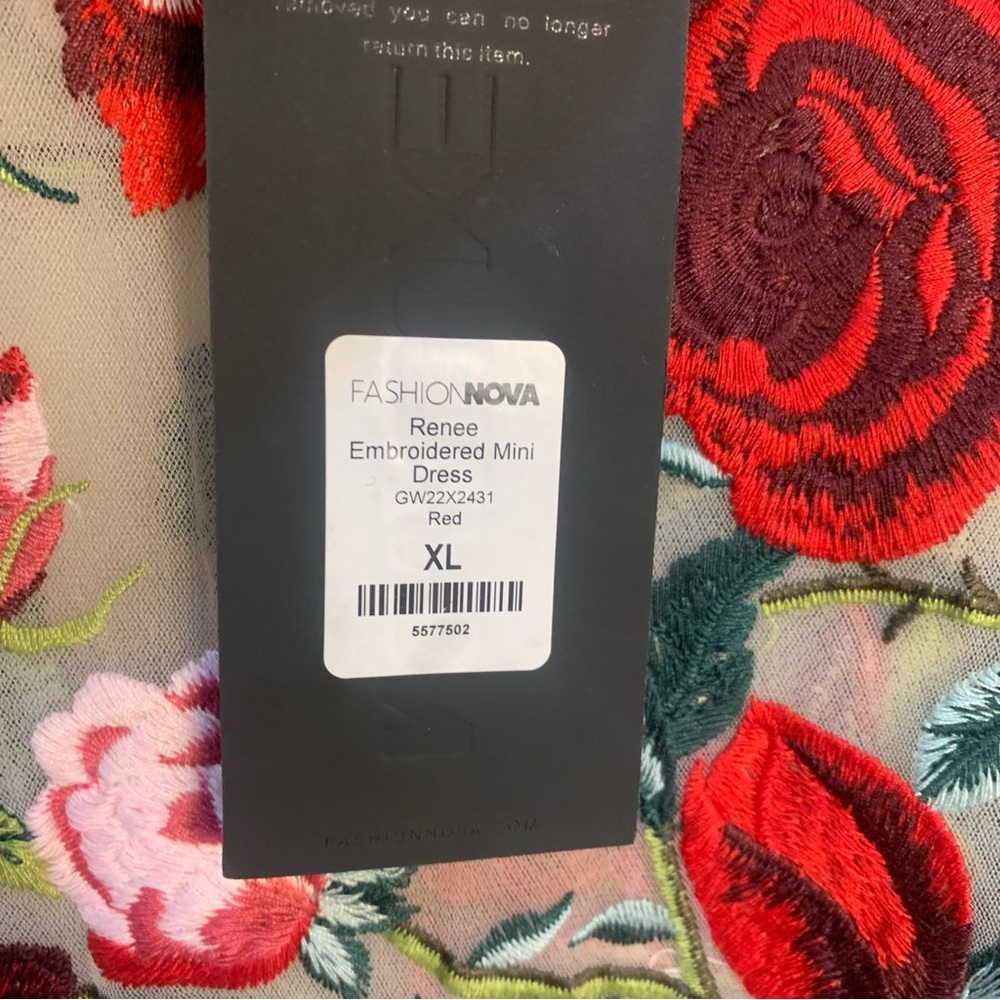 NOVA Luxe Renee Embroidered Mini Dress - Picture 10 of 14
